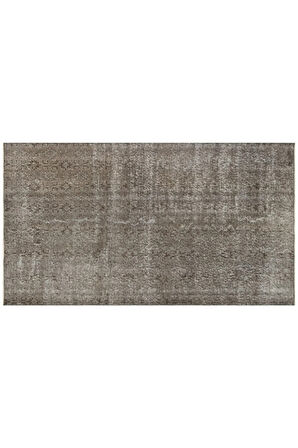 Klasik Modern Vintage Eskitme El Dokuma Halı 116 X 280 cm F1336
