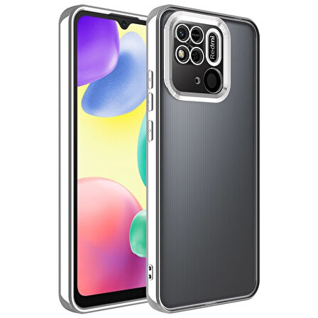Xiaomi Redmi 10C Uyumlu Kılıf ClearCam kamera koruma teknolojisi, logoyu öne çıkaran tasarım, etkili darbe emici ve çizilme önleyici özellikli kapak.