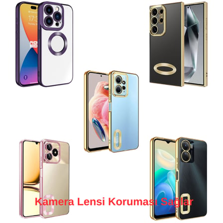 Xiaomi Redmi Note 13 Pro 5G Uyumlu Kılıf ClearCam kamera koruma teknolojisi, logoyu öne çıkaran tasarım, etkili darbe emici ve çizilme önleyici özellikli kapak.
