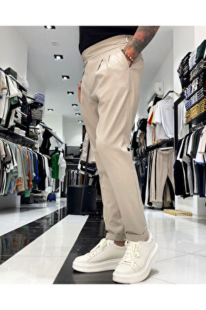 Erkek Old Money İtalyan Kesim Pantolon