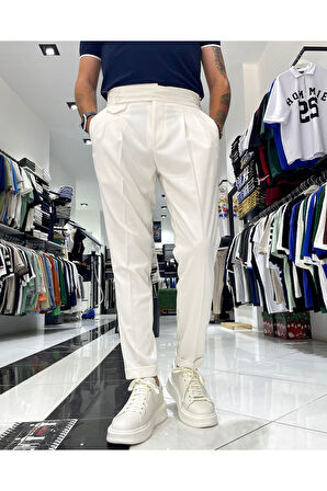 Erkek Old Money İtalyan Kesim Pantolon