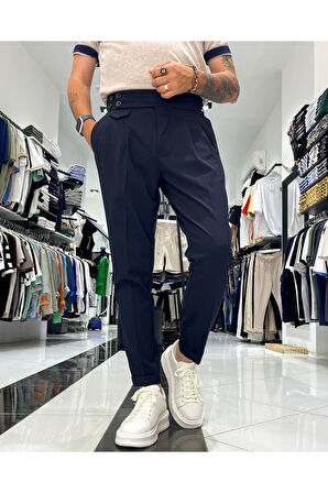 Erkek Old Money İtalyan Kesim Pantolon