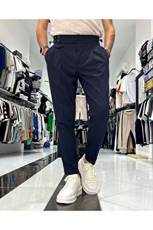 Erkek Old Money İtalyan Kesim Pantolon