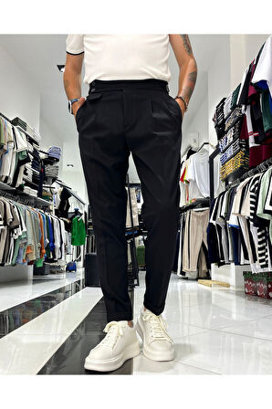 Erkek Old Money İtalyan Kesim Pantolon