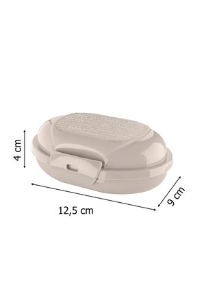 Seyahat Tipi Kapaklı Katı Sabunluk Taşınabilir Sabun Kutusu Pratik Saklama Kabı 12,5 cm