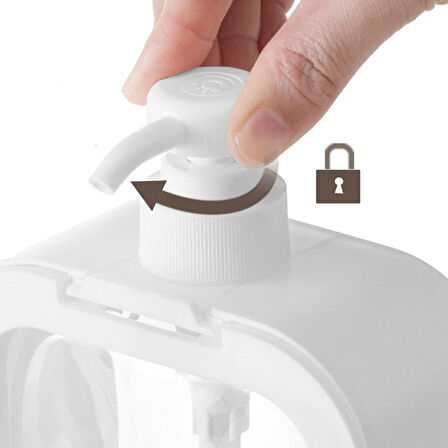 Pompalı Sıvı Sabunluk Plastik Malzemeli Pratik Kullanımlı Dispenser Banyo ve Mutfak İçin Uygun Şık Tasarımıyla Dayanıklı ve Dekoratif Sıvı Sabunluk Modeli