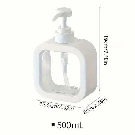 Pompalı Sıvı Sabunluk Plastik Malzemeli Pratik Kullanımlı Dispenser Banyo ve Mutfak İçin Uygun Şık Tasarımıyla Dayanıklı ve Dekoratif Sıvı Sabunluk Modeli