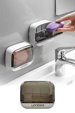 Çekmece Model Pratik Katı Sabunluk Su Biriktirme Hazneli Hijyenik ve Şık Sabun Kabı