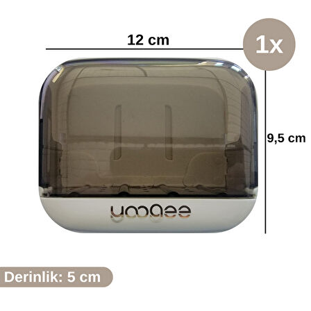 Çekmece Model Pratik Katı Sabunluk Su Biriktirme Hazneli Hijyenik ve Şık Sabun Kabı