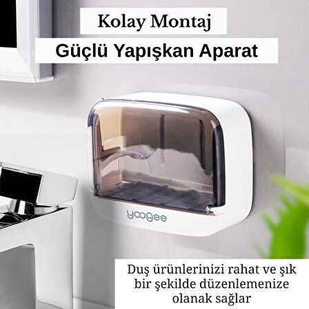 Çekmece Model Pratik Katı Sabunluk Su Biriktirme Hazneli Hijyenik ve Şık Sabun Kabı