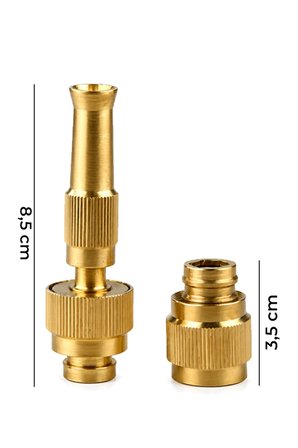 Hortum Başlığı Kelepçeli Ayarlanabilir Basınçlı Hortum Ucu Tazyik Aparatı Gold Renk