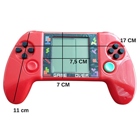 Taşınabilir Tetris Oyun Konsolu Renkli Retro Elektronik Oyun Aleti Çocuklar İçin Eğlenceli Mini Konsol
