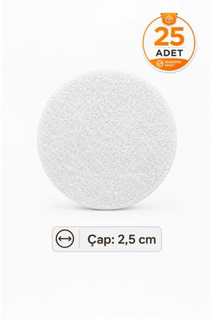 Yuvarlak Keçe Mobilya Ayağı Koruyucu Yapışkanlı Zemin Çizik Önleyici 26 mm