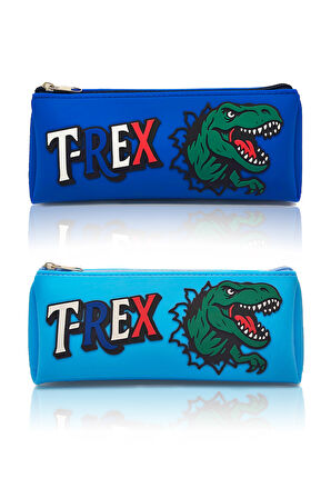 T-Rex Tasarımlı PVC Kalem Kutusu – Dayanıklı Silikon Yapı, Çocuklar için Şık ve Kullanışlı Saklama Kutusu, Çevre Dostu ve Uzun Ömürlü