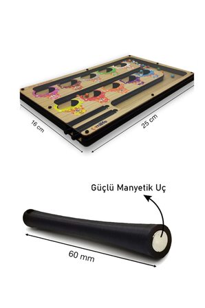 Manyetik Labirent Montessori Matematik Oyunu Harfleri Öğreniyorum Eğitici Oyuncak 25 cm