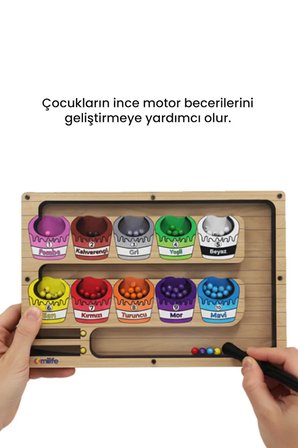 Manyetik Labirent Montessori Matematik Oyunu Harfleri Öğreniyorum Eğitici Oyuncak 25 cm