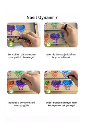 Manyetik Labirent Montessori Matematik Oyunu Harfleri Öğreniyorum Eğitici Oyuncak 25 cm