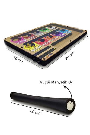 Manyetik Labirent Montessori Matematik Oyunu Harfleri Öğreniyorum Eğitici Oyuncak 25 cm