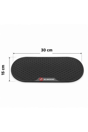 Siyah Araç İçi Torpido Kaydırmaz Mat Telefon Tutucu Silikon Organizer No Smoking Tasarım