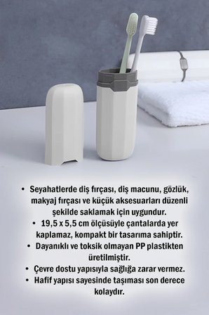 Dikdörtgen Seyahat Kutusu Organizer Seyahat Tipi Aksesuar Taşıma Kabı Gözlük Diş Macunu Saklama Kutusu Makyaj Fırçası Kutusu