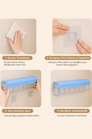 Şeffaf Yapışkanlı 6 Bölmeli Sürgülü Çekmece İçi Çorap İç Çamaşırı Organizeri 36x10x7 cm