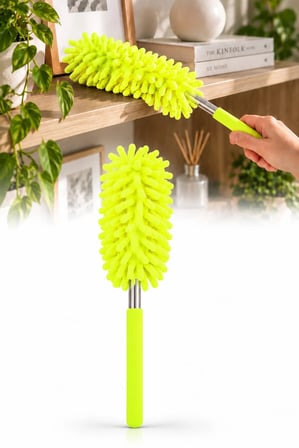 Mikrofiber Makarna Mop Toz Alma Paspası Tüy Toplayıcı Çok Amaçlı Temizlik Mopu
