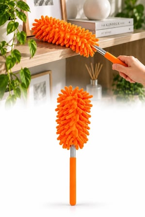 Mikrofiber Makarna Mop Toz Alma Paspası Tüy Toplayıcı Çok Amaçlı Temizlik Mopu