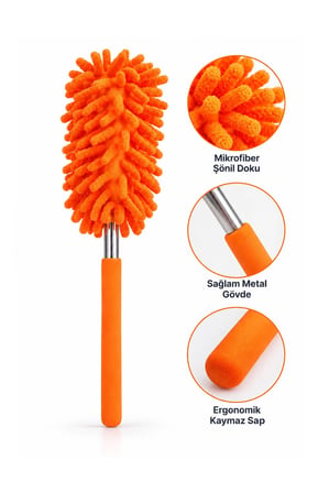 Mikrofiber Makarna Mop Toz Alma Paspası Tüy Toplayıcı Çok Amaçlı Temizlik Mopu