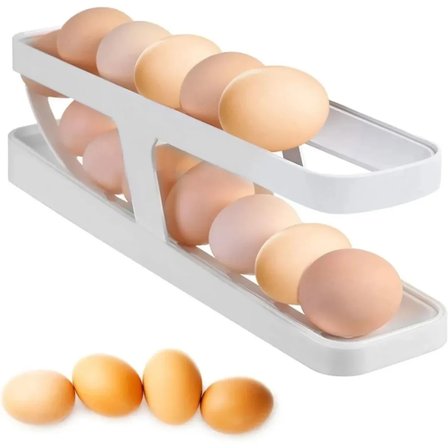 2 Katlı Otomatik Buzdolabı Yumurta Standı Yumurtalık Rafı