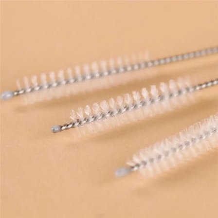 Pipet Temizleme Fırçası Uzun İnce Metal Tel Cam Krom Pipet İçi Temizlik Aparatı Fırça