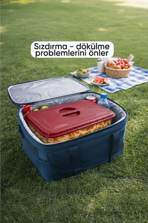 Kırmızı Renk Dikdörtgen Borcam Kapağı Sızdırmaz Plastik Malzeme ile Üretilmiş Esnek ve Dayanıklı Kapak Gıda Saklama ve Taşıma İçin Uygun Pratik Kullanımlı Yedek Kapak