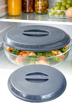 Yuvarlak Borcam Kapağı Sızdırmaz Plastik Malzeme ile Üretilmiş Esnek ve Dayanıklı Kapak Gıda Saklama ve Taşıma İçin Uygun Pratik Kullanımlı Yedek Kapak