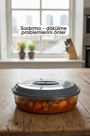 Yuvarlak Borcam Kapağı Sızdırmaz Plastik Malzeme ile Üretilmiş Esnek ve Dayanıklı Kapak Gıda Saklama ve Taşıma İçin Uygun Pratik Kullanımlı Yedek Kapak