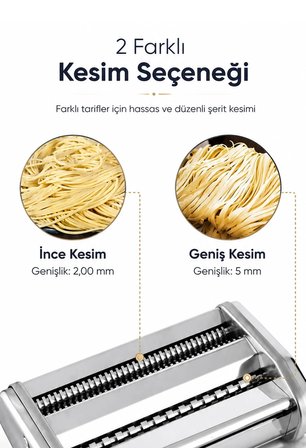 Erişte Kesme Makinesi Paslanmaz Hamur Açma Mantı Makarna Dilimleme Kesme Aparatı