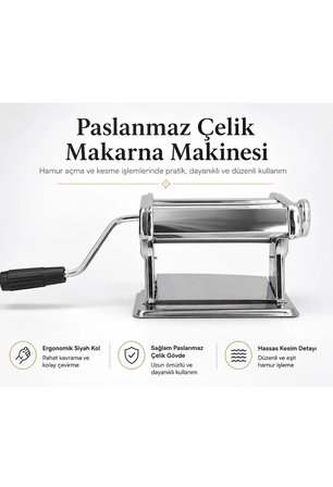 Erişte Kesme Makinesi Paslanmaz Hamur Açma Mantı Makarna Dilimleme Kesme Aparatı