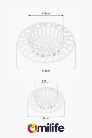 2 Adet  Plastik Lavabo Gider Süzgeci Mutfak Evye Gider Filtresi Saç Kıl Yemek Artığı Tutucu