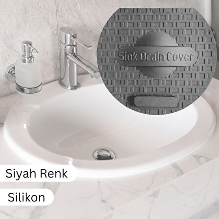 Lavabo Kötü Koku Giderici Önleyici Silikon Mat Sızdırmaz Lavabo Tıkacı Lavabo Tıpası Evye Kapağı SİYAH