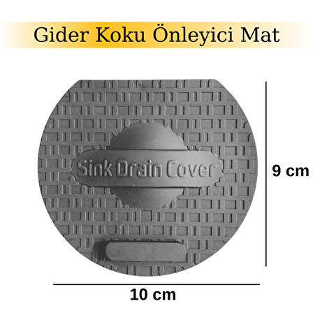 Lavabo Kötü Koku Giderici Önleyici Silikon Mat Sızdırmaz Lavabo Tıkacı Lavabo Tıpası Evye Kapağı GRİ