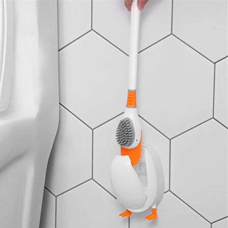 Ördek Görünümlü Tuvalet Fırçası Sevimli Tasarımıyla Hijyenik Temizlik Sağlayan Pratik Fırça