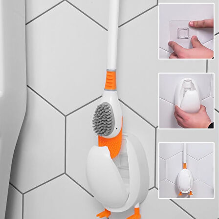 Ördek Görünümlü Tuvalet Fırçası Sevimli Tasarımıyla Hijyenik Temizlik Sağlayan Pratik Fırça