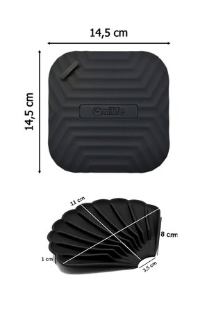 2'li Siyah Silikon Gider Kapağı ve İstiridye Sabunluk Seti Su Giderli Banyo Mutfak Organizer