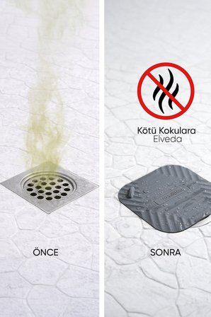 3'lü Gri Silikon Gider Kapağı Sabunluk Evye Süzgeci Seti Banyo Mutfak Koku Önleyici
