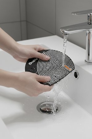 Oval Çizgili Silikon Kötü Koku Önleyici Gider Kapağı Banyo Mutfak Lavabo Tıpası 14x15 cm
