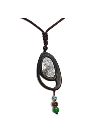 Abstrakt Ahşap Kolye