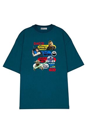Unisex Oversize T-shirt Best Father In The Galaxy
