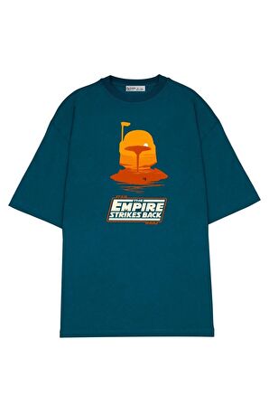 Unisex Oversize T-shirt Boba Fett - Cloud City Sunset