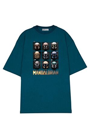 Unisex Oversize T-shirt Mandalorian Helmets