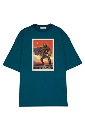 Unisex Oversize T-shirt Mandalorian Poster