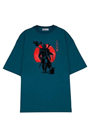 Unisex Oversize T-shirt Mandalorian Sunset Ink