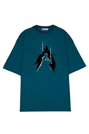 Unisex Oversize T-shirt Obi-wan Enemies Silhouette